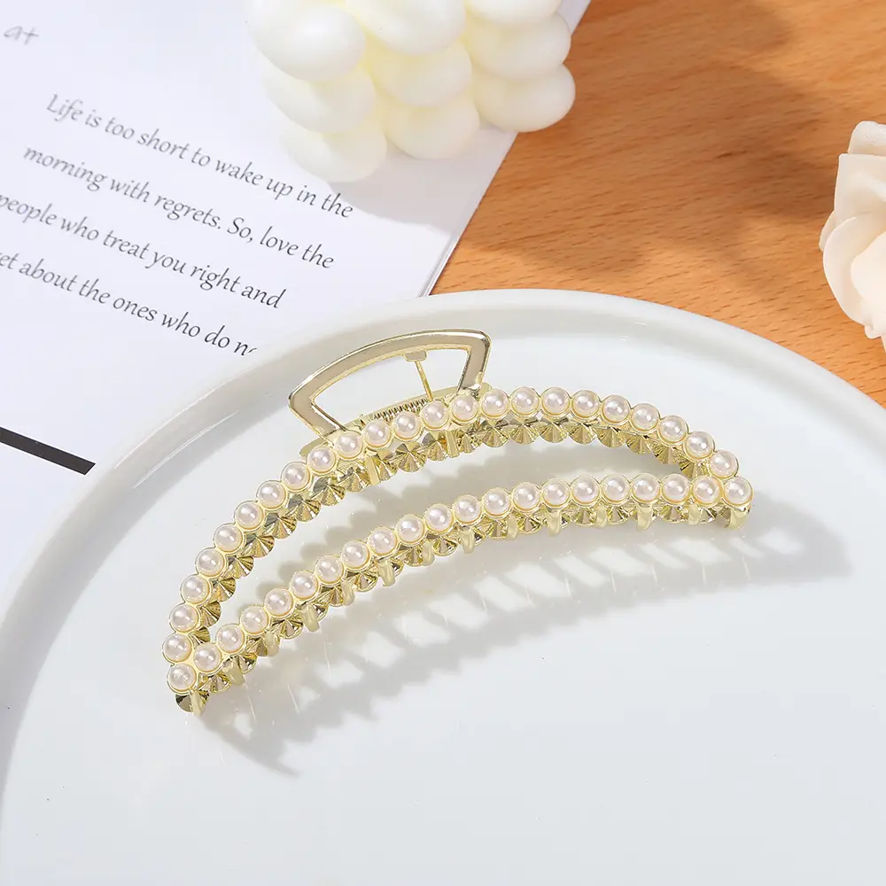 Korean Pearl Hair Clips for Stray Hair - Image 3