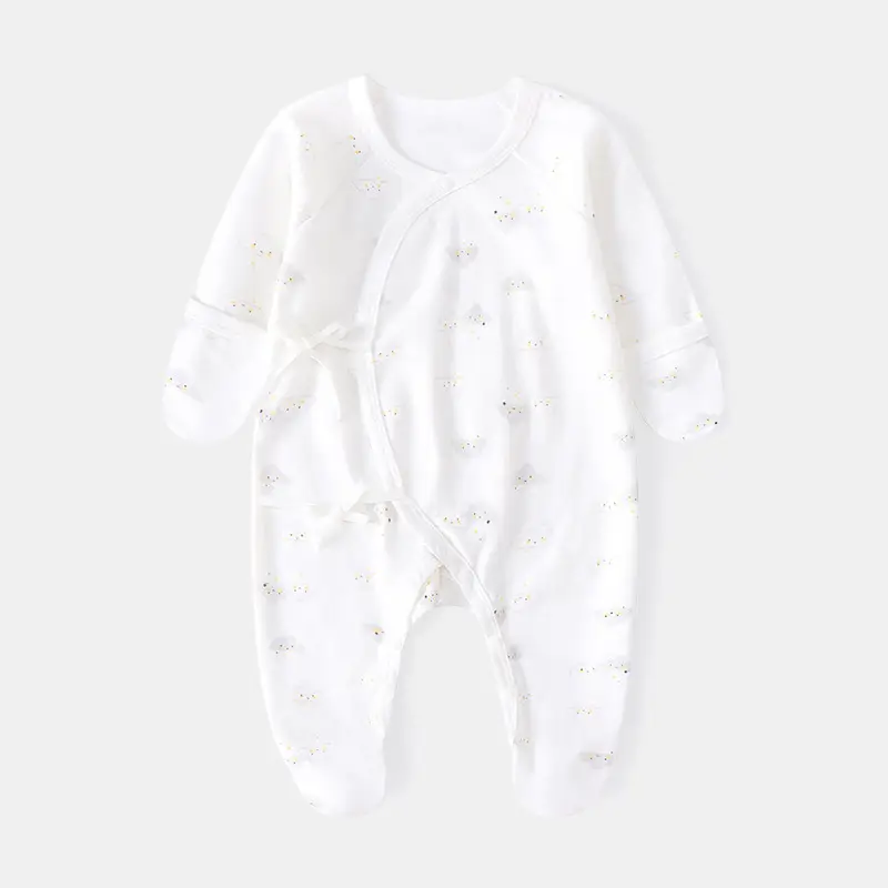 Baby Cotton Footless Suit Spring Autumn 0-6M - Image 8