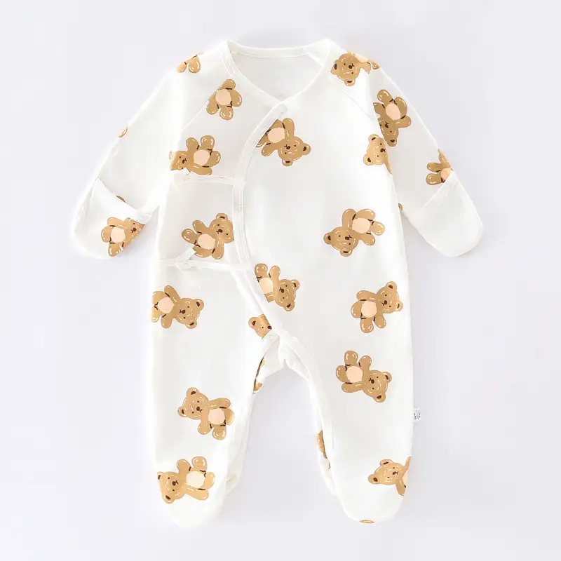 Baby Cotton Footless Suit Spring Autumn 0-6M - Image 11