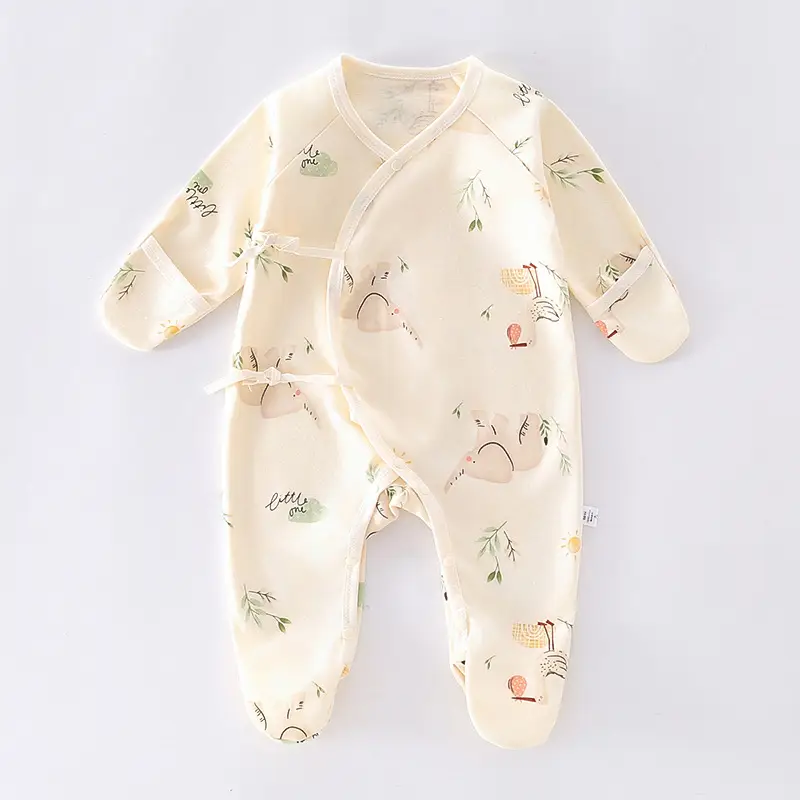 Baby Cotton Footless Suit Spring Autumn 0-6M - Image 12