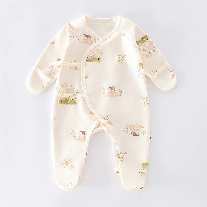 Baby Cotton Footless Suit Spring Autumn 0-6M - Image 13