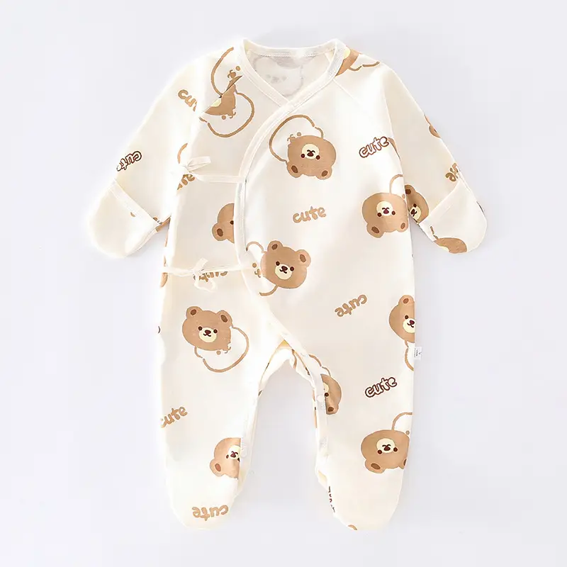 Baby Cotton Footless Suit Spring Autumn 0-6M - Image 14