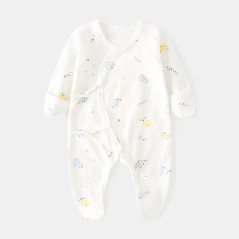Baby Cotton Footless Suit Spring Autumn 0-6M - Image 5