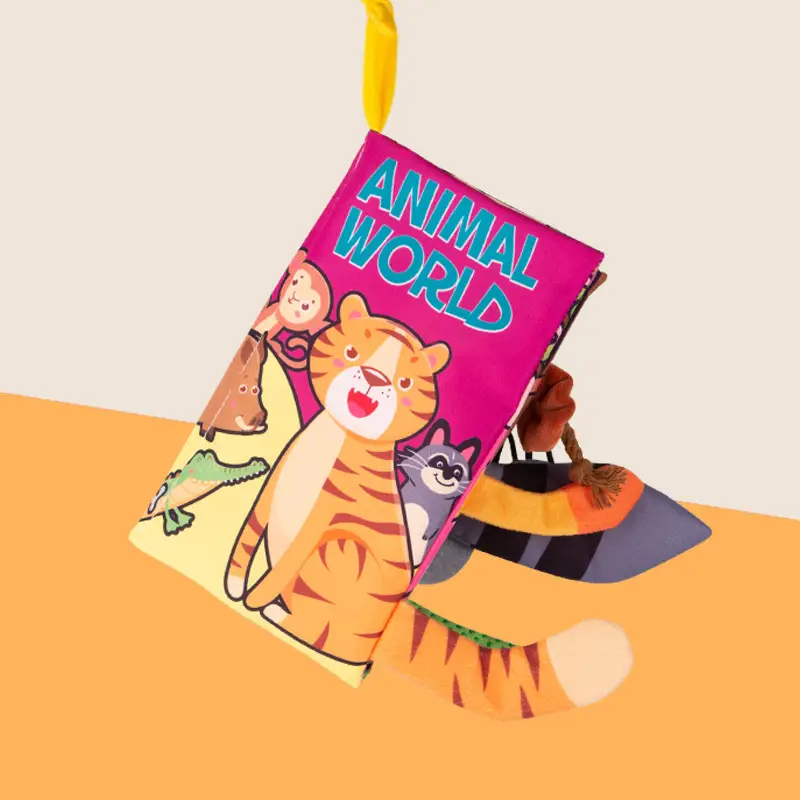 Baby Chewable Cloth Book with Tail Design - Image 19