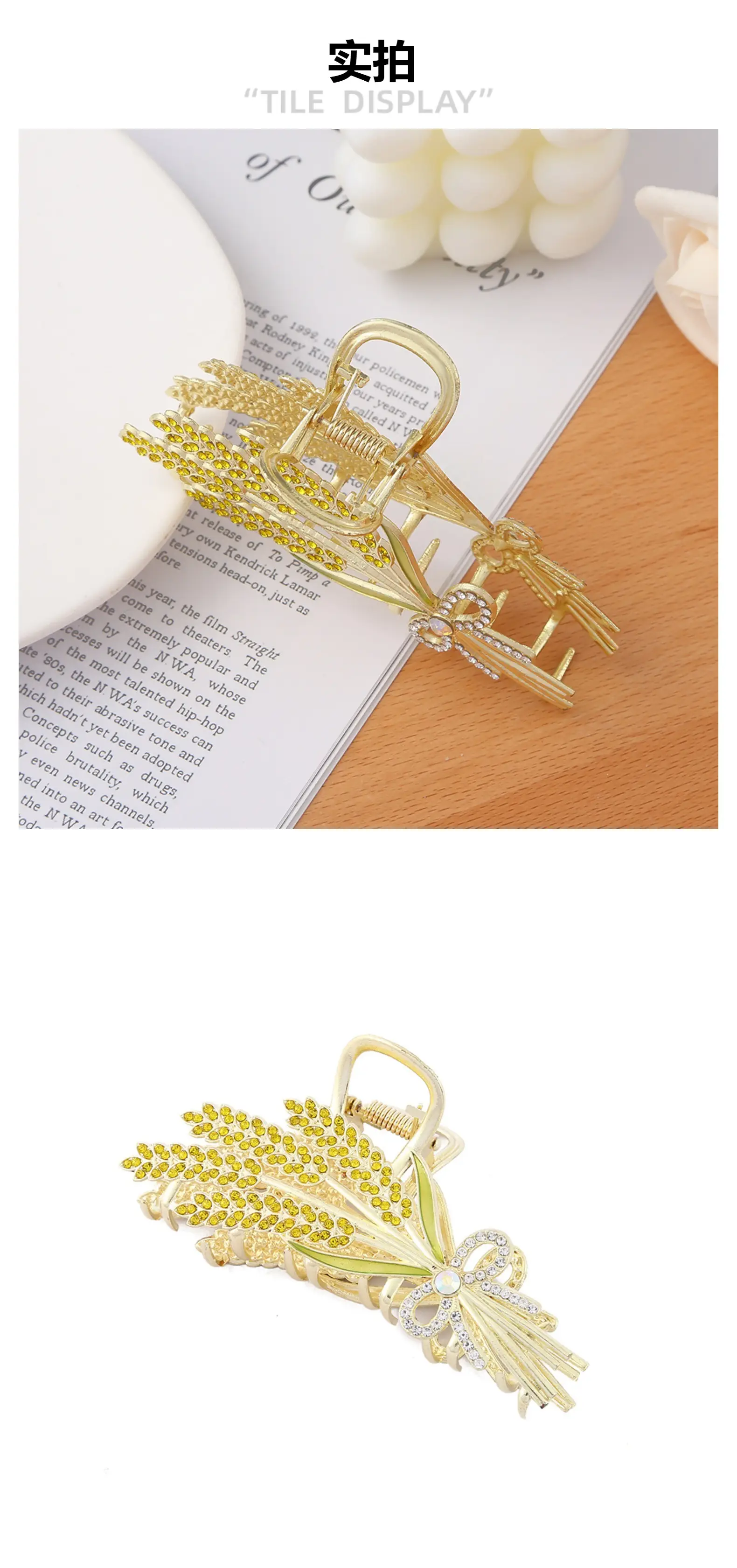 Elegant Pearl Tassel Hair Clip for Women — feature 4
