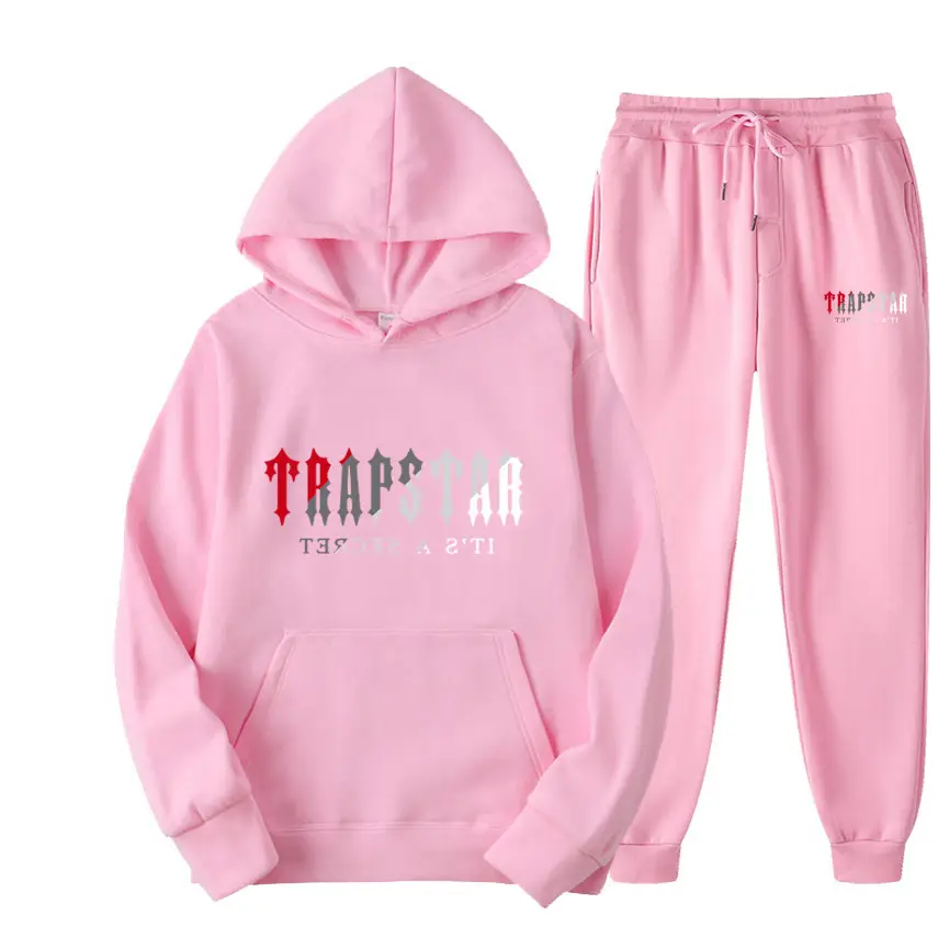 Men's Grey Trapstar Hoodie Sweatpants Set