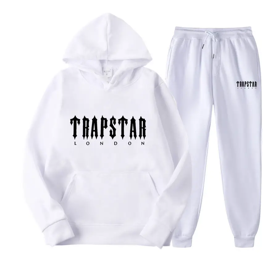 Men's Grey Trapstar Hoodie Sweatpants Set — feature 1