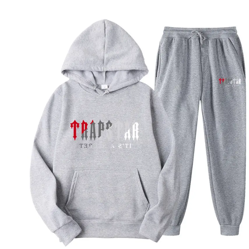 Men's Grey Trapstar Hoodie Sweatpants Set — feature 16