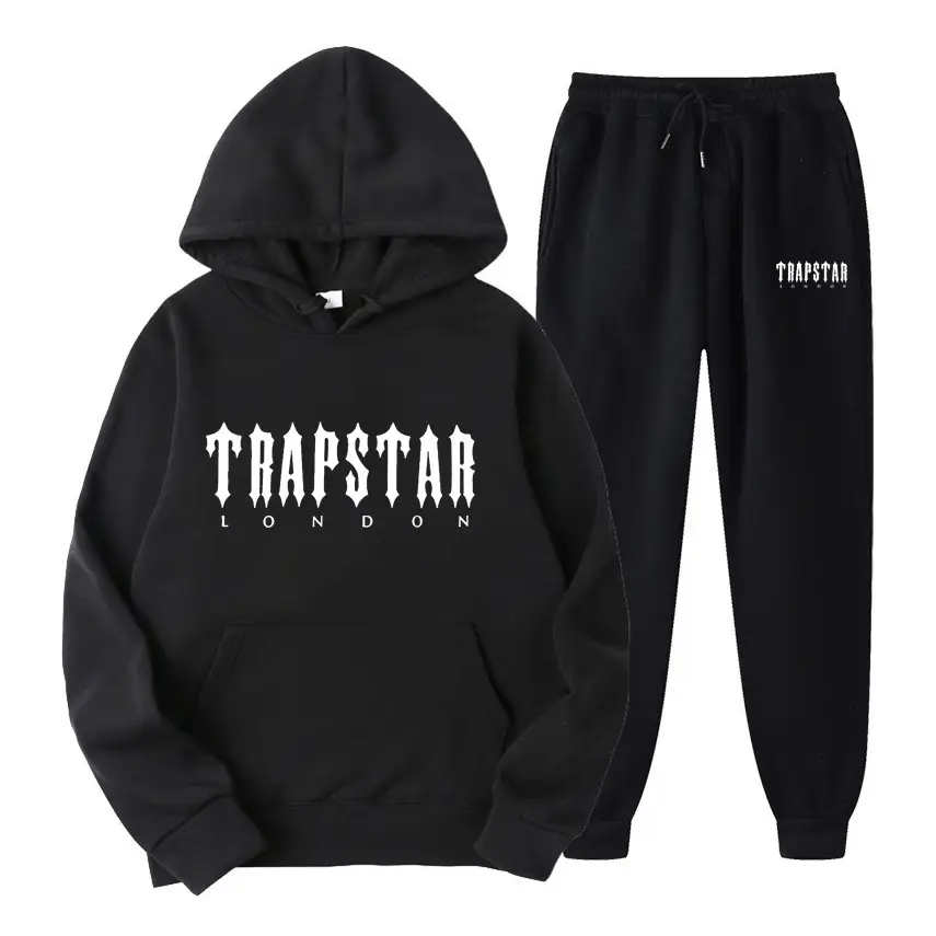 Men's Grey Trapstar Hoodie Sweatpants Set — feature 2
