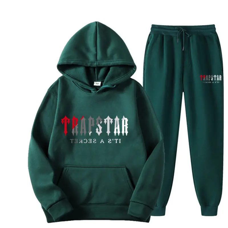Men's Grey Trapstar Hoodie Sweatpants Set — feature 27