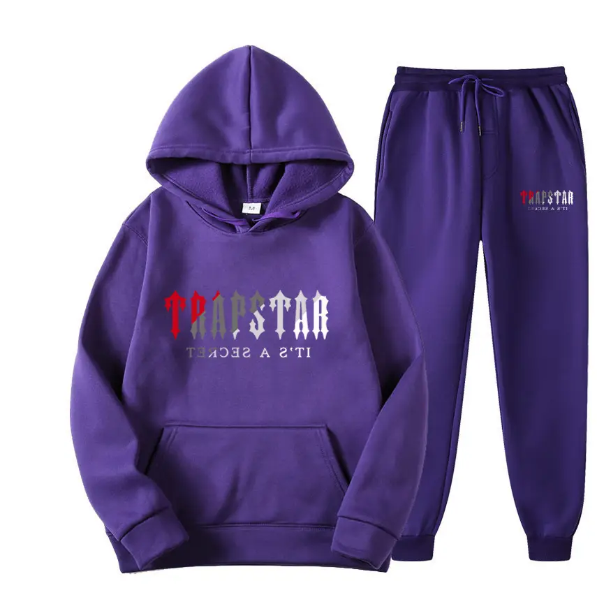 Men's Grey Trapstar Hoodie Sweatpants Set — feature 29