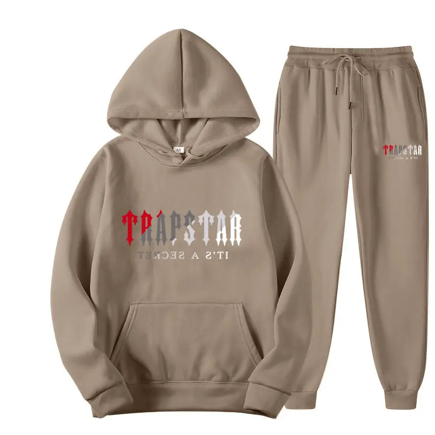 Men's Grey Trapstar Hoodie Sweatpants Set