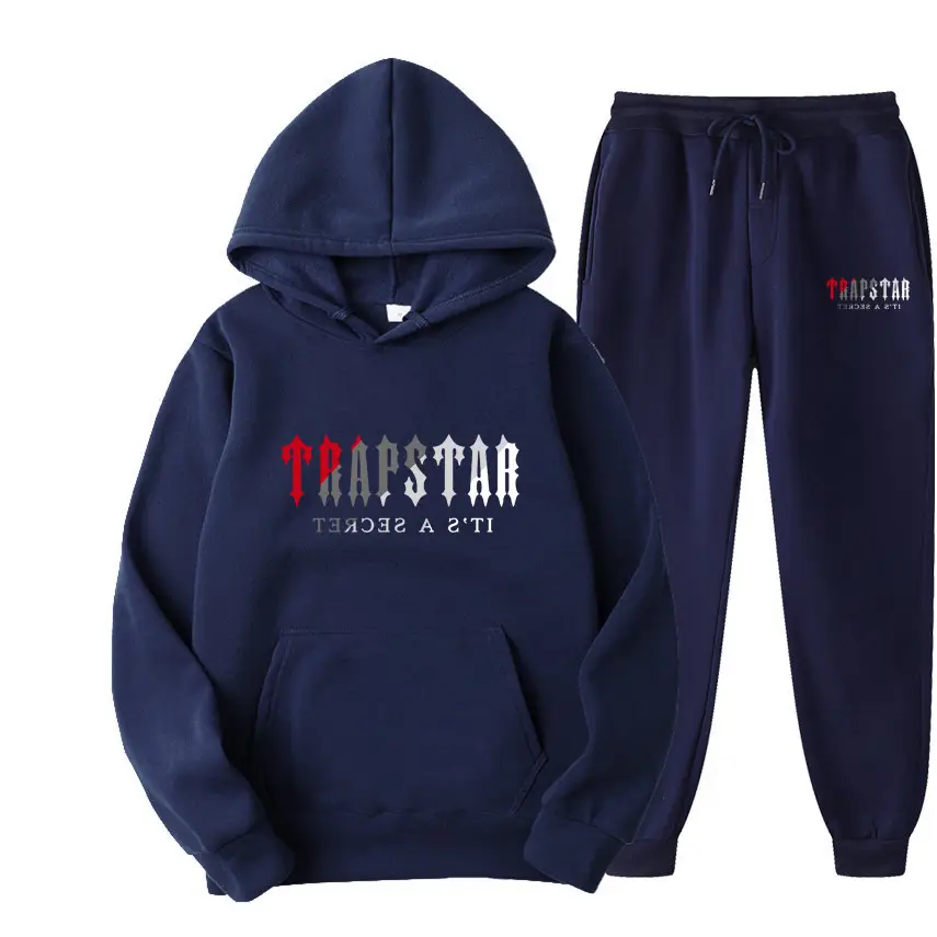 Men's Grey Trapstar Hoodie Sweatpants Set
