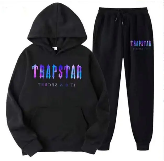 Men's Grey Trapstar Hoodie Sweatpants Set