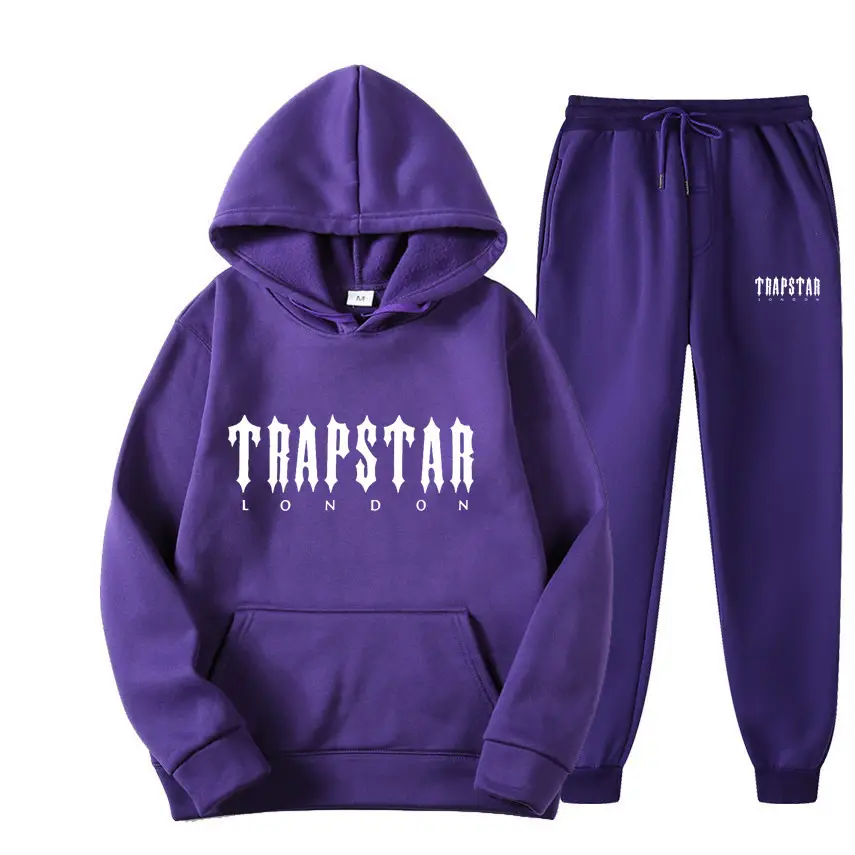 Men's Grey Trapstar Hoodie Sweatpants Set