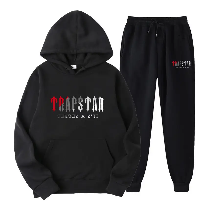 Men's Grey Trapstar Hoodie Sweatpants Set