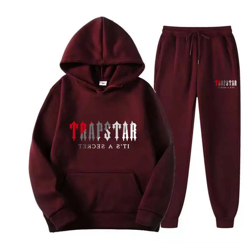 Men's Grey Trapstar Hoodie Sweatpants Set