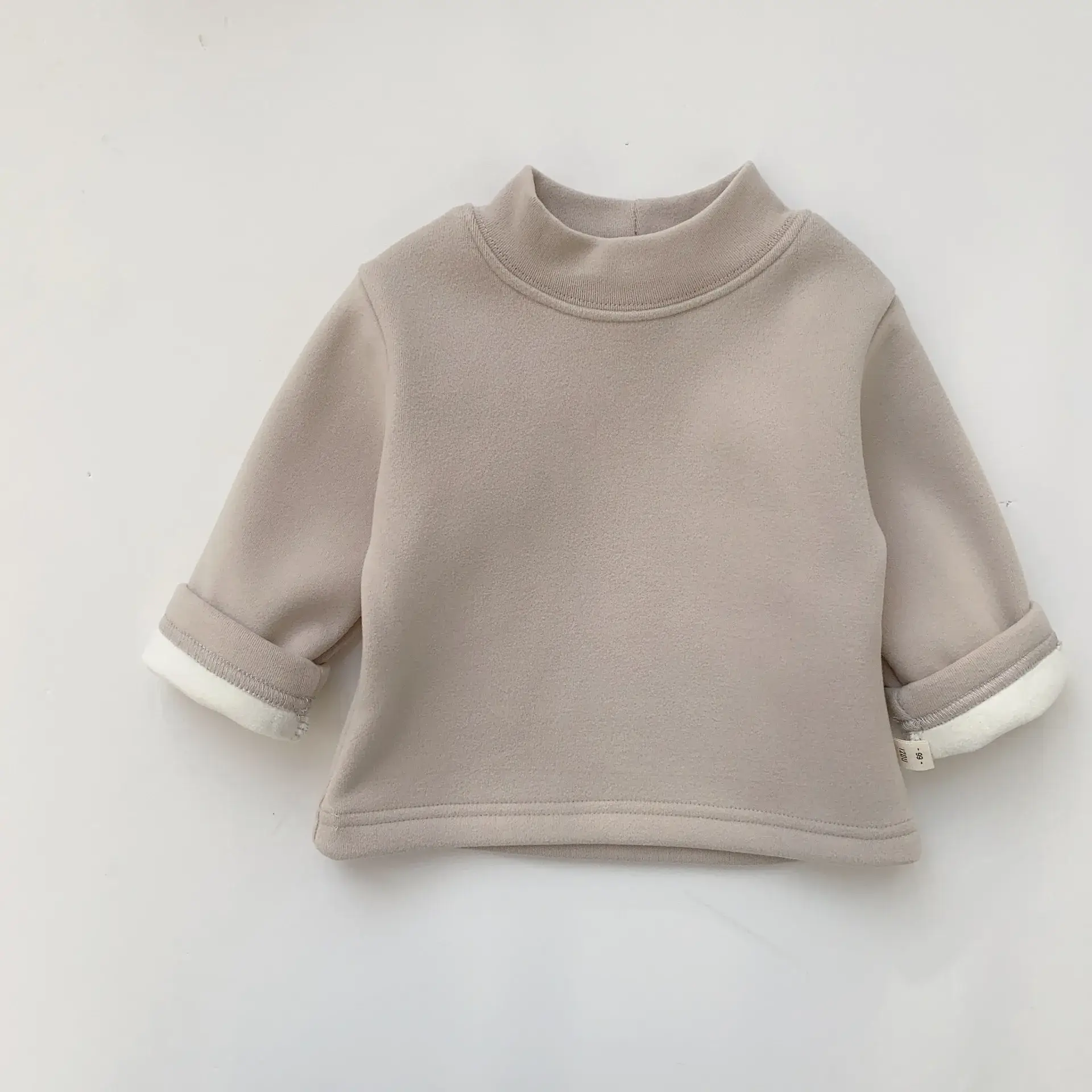 Children's Fleece Lined Base Shirt Pink Long Sleeve - Image 19