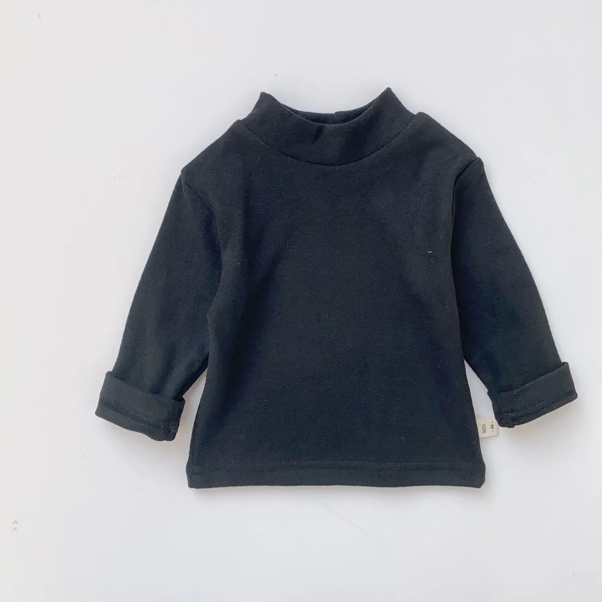 Children's Fleece Lined Base Shirt Pink Long Sleeve - Image 9