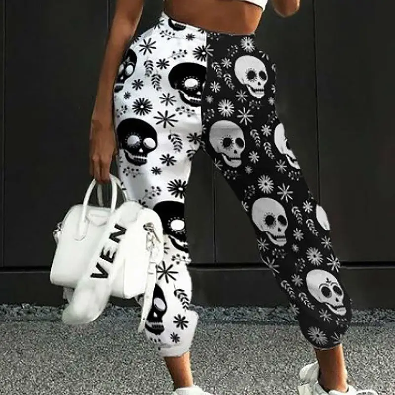 Spot 2024 Printed Harem Pants Women Pink Black - Image 16