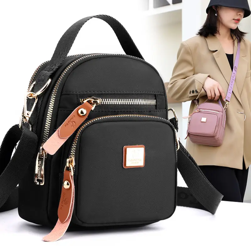 Women's Fox Leather Crossbody Bag with Phone Holder - Image 8