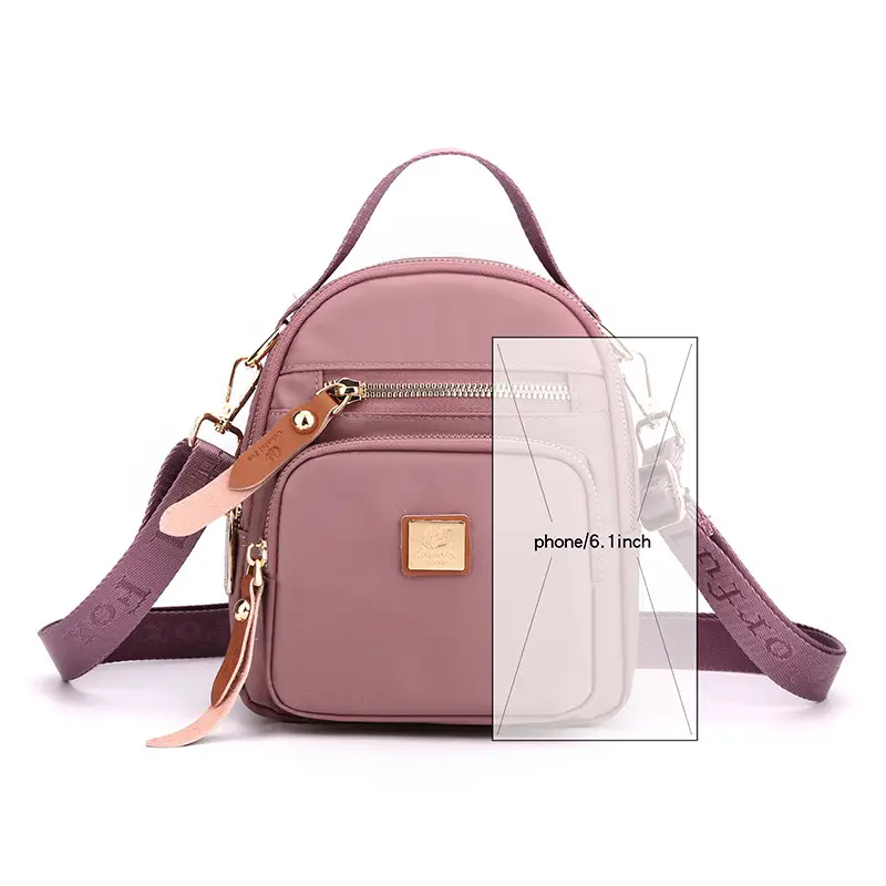 Women's Fox Leather Crossbody Bag with Phone Holder - Image 12