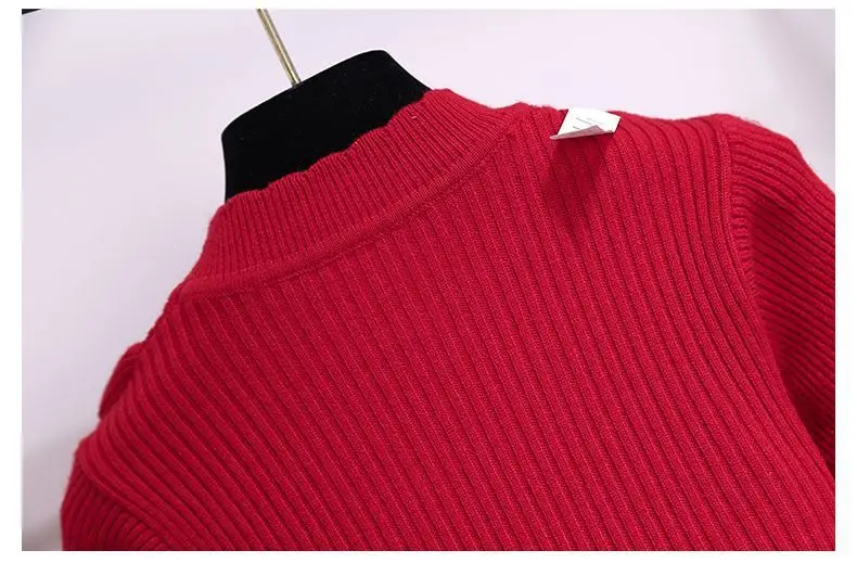 Girls' Black Knitted Sweater Dress Large — feature 8