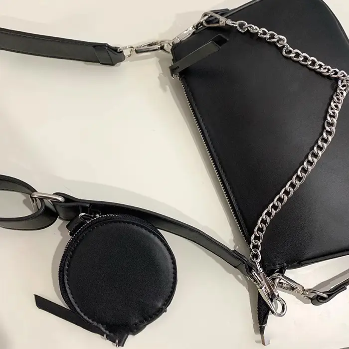 2025 Black Chain Shoulder Bag Hobo Armpit Design — feature 12