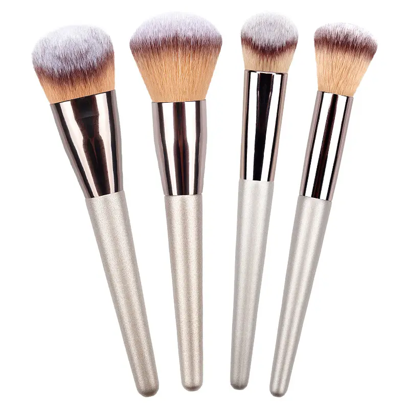Luxury 10-Piece Makeup Brushes Set Champagne Gold Light - Image 6