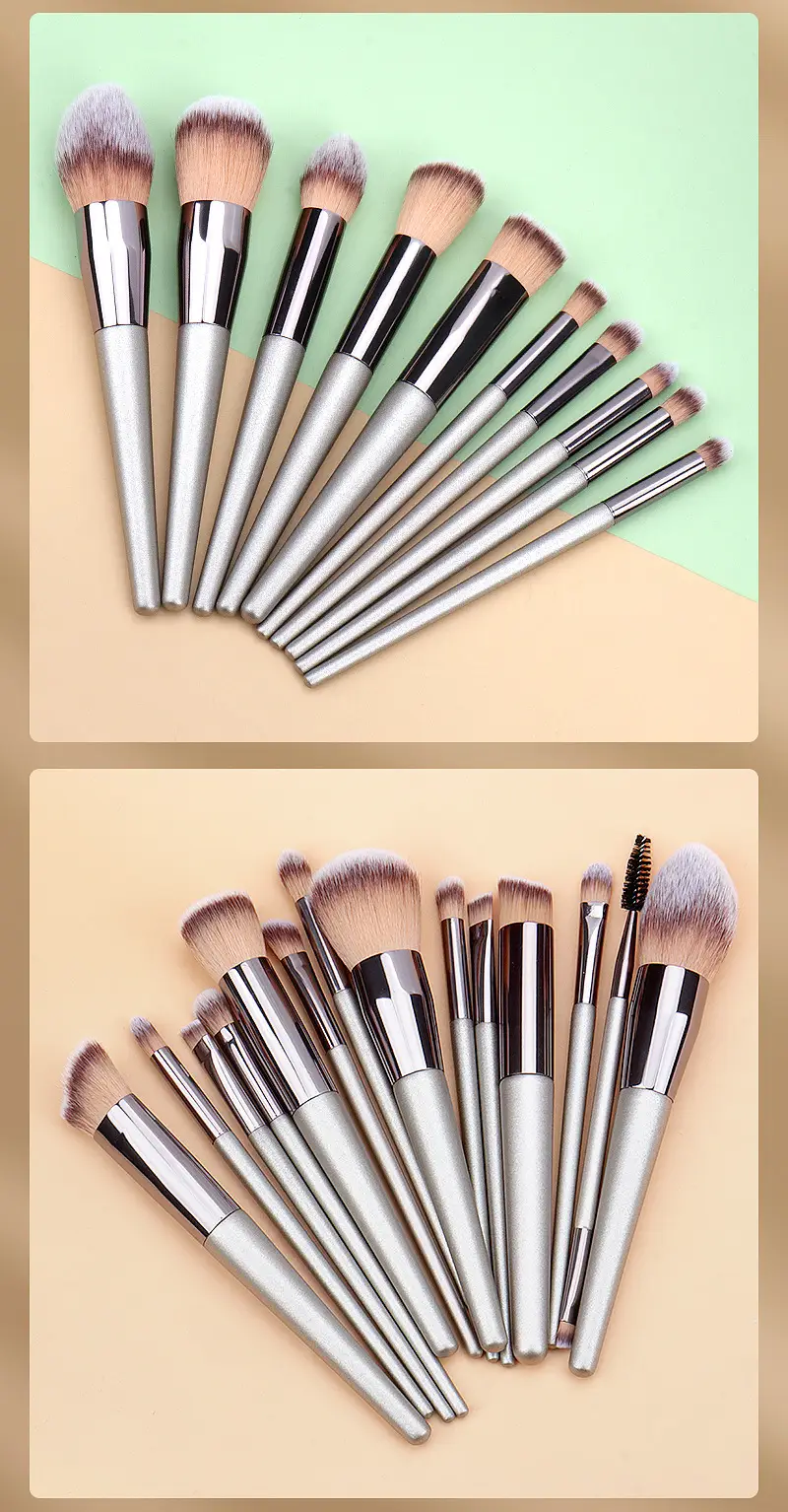 Luxury 10-Piece Makeup Brushes Set Champagne Gold Light β feature 15