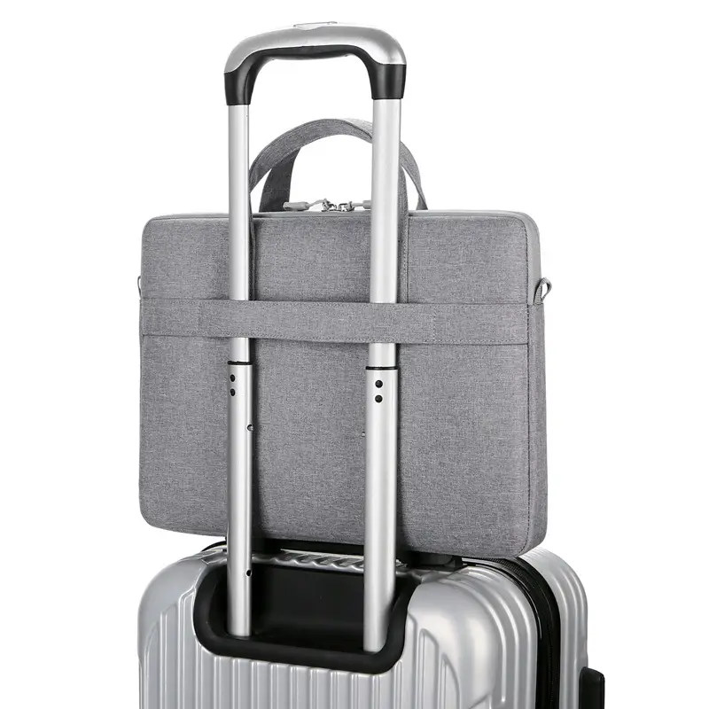 14-inch Laptop Shoulder Bag Grey Ultra-Thin - Image 10