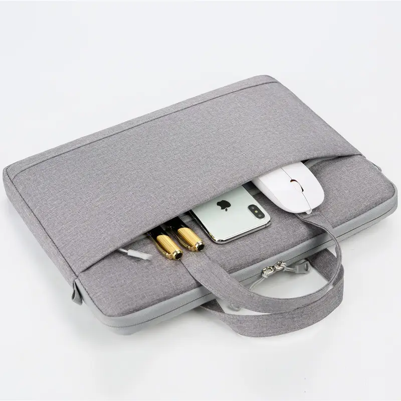 14-inch Laptop Shoulder Bag Grey Ultra-Thin - Image 12