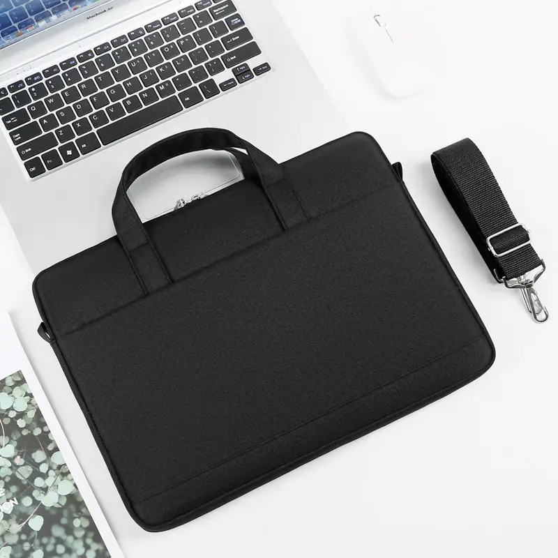 14-inch Laptop Shoulder Bag Grey Ultra-Thin - Image 6