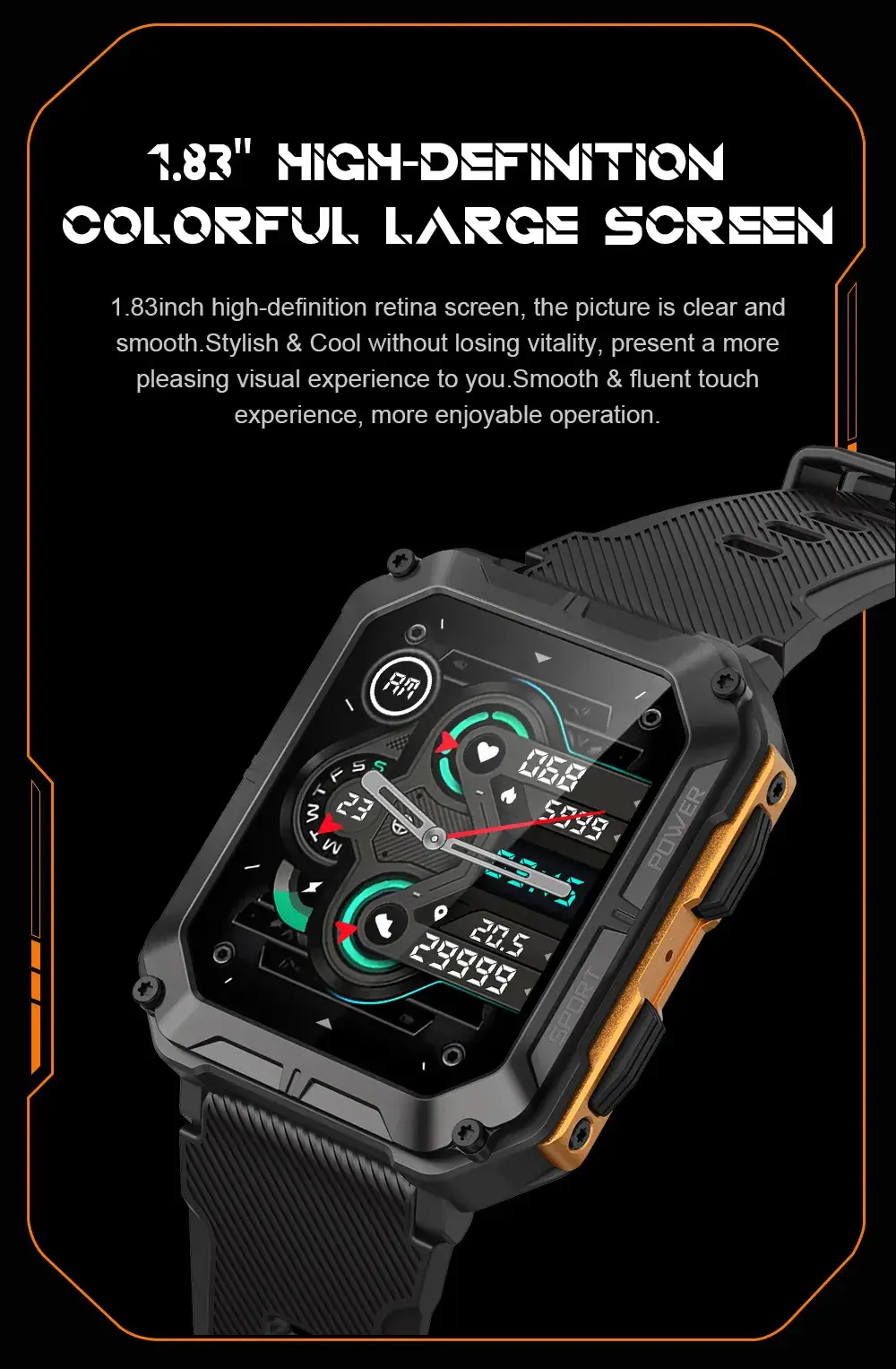 3D Bluetooth Smart Watch with IP68 Protection — feature 12