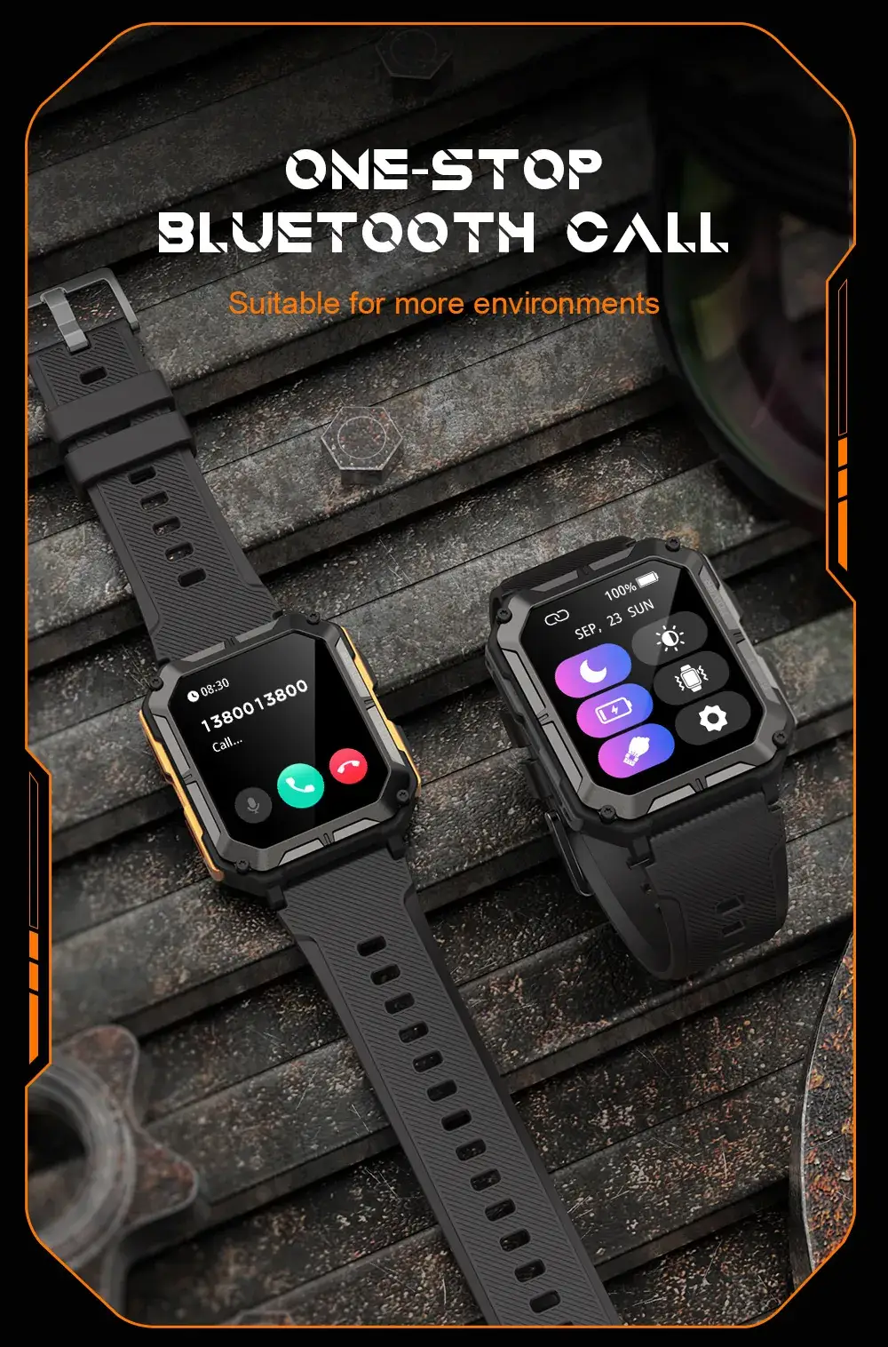 3D Bluetooth Smart Watch with IP68 Protection — feature 7
