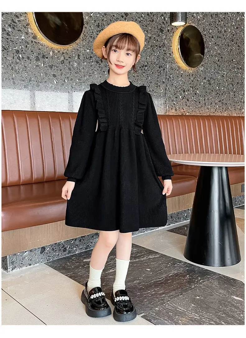 Girls' Knitted Sweater Dress Medium Large Winter New Year — feature 19