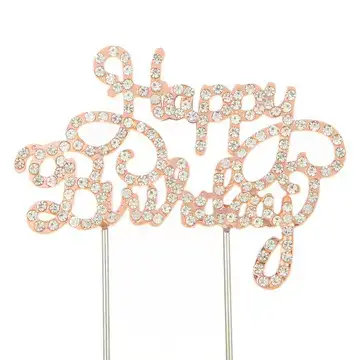 New European & American Birthday Headband with Crystal Letters — feature 22