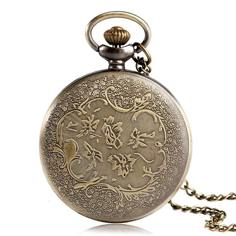 Vintage Bronze Pocket Watch with Little Prince Design — feature 7