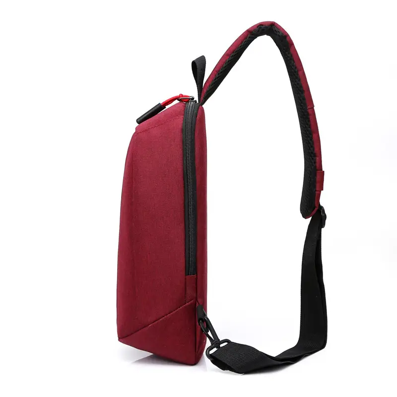 New Men's Grey Printed Chest Bag Large Capacity - Image 7