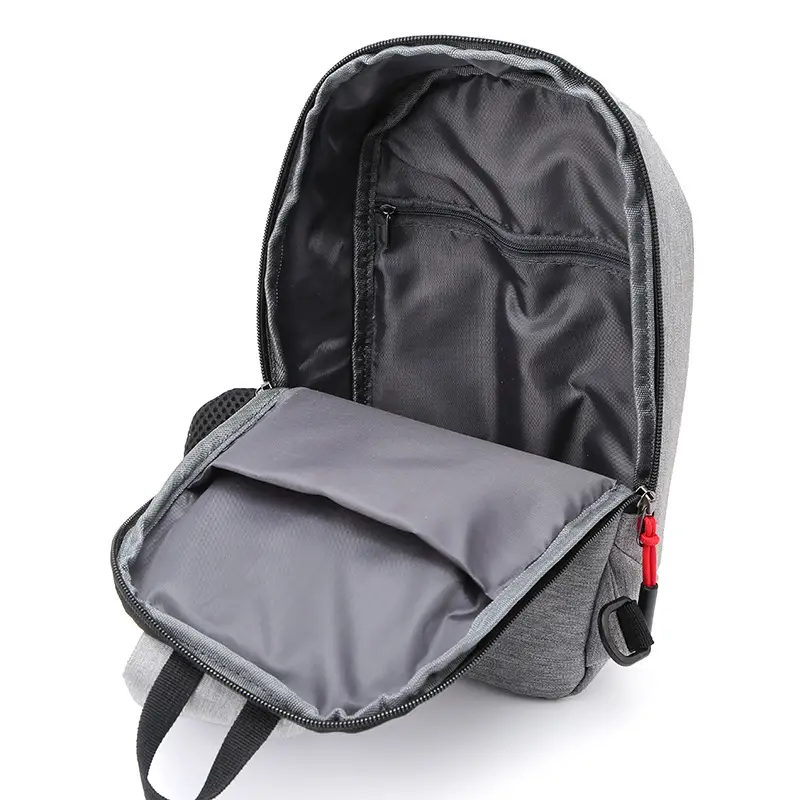 New Men's Grey Printed Chest Bag Large Capacity - Image 8