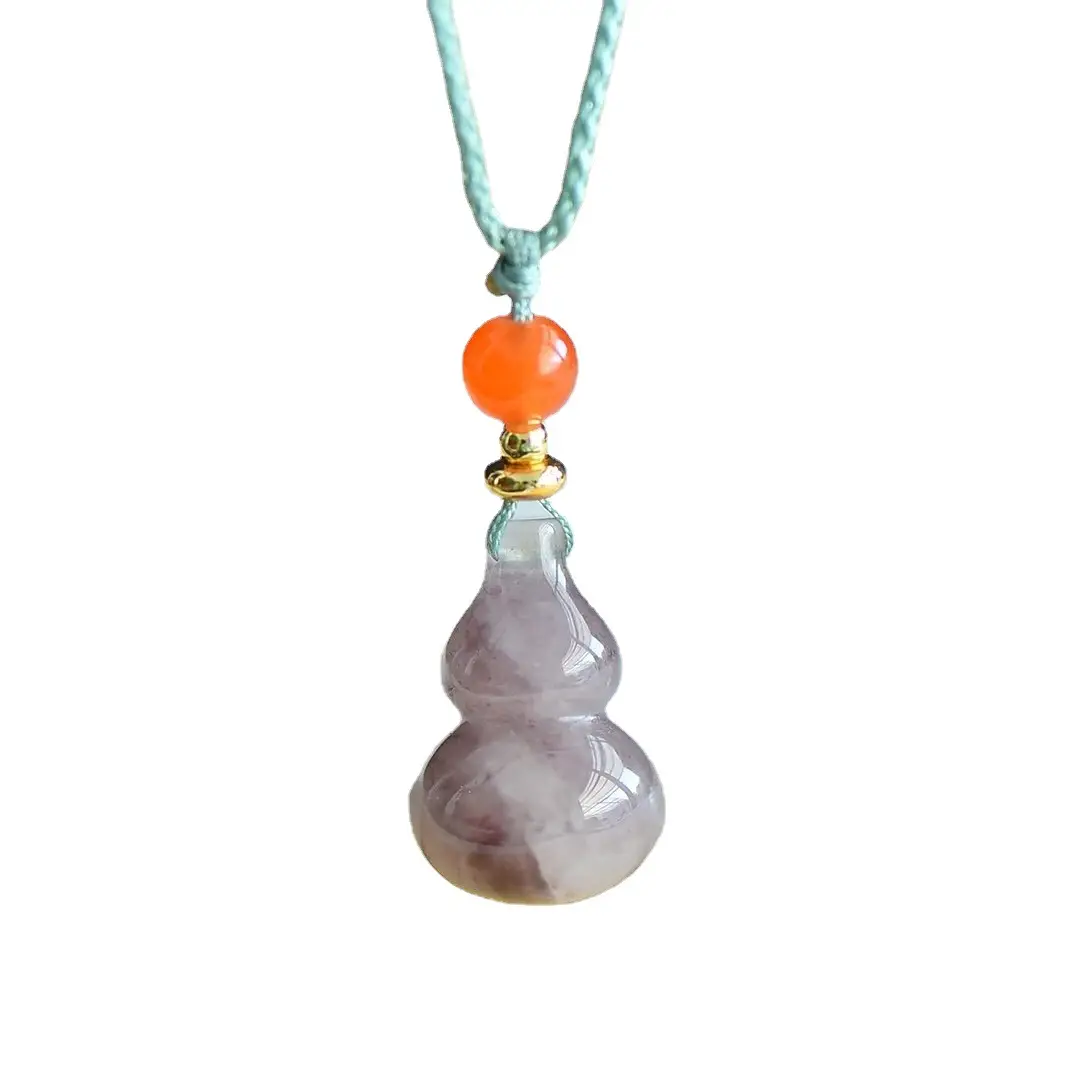 Natural Gold Silk Jade Gourd Pendant Xinjiang Color - Image 6