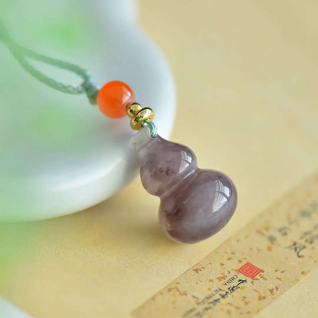 Natural Gold Silk Jade Gourd Pendant Xinjiang Color — feature 13