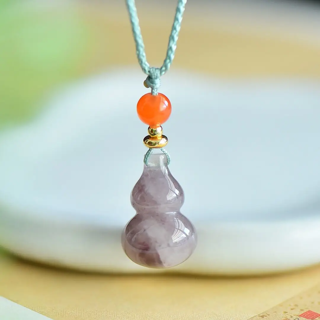 Natural Gold Silk Jade Gourd Pendant Xinjiang Color — feature 15