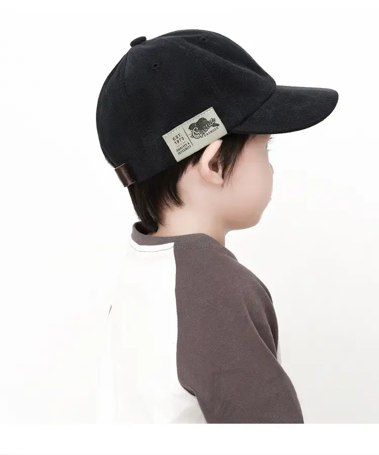 Kids Baseball Caps Blue Green Orange Cotton Cap — feature 13