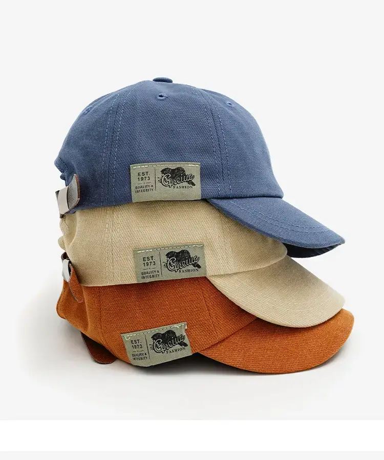 Kids Baseball Caps Blue Green Orange Cotton Cap — feature 14