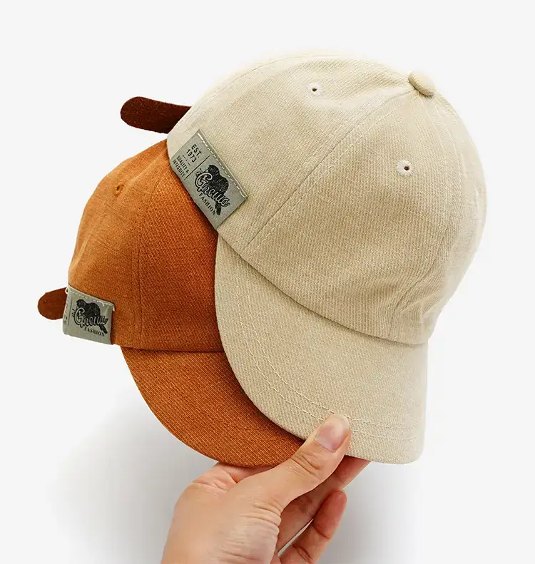 Kids Baseball Caps Blue Green Orange Cotton Cap — feature 16