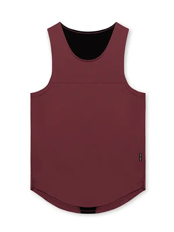 Men's Black Sleeveless Fitness Vest High Elastic Mesh