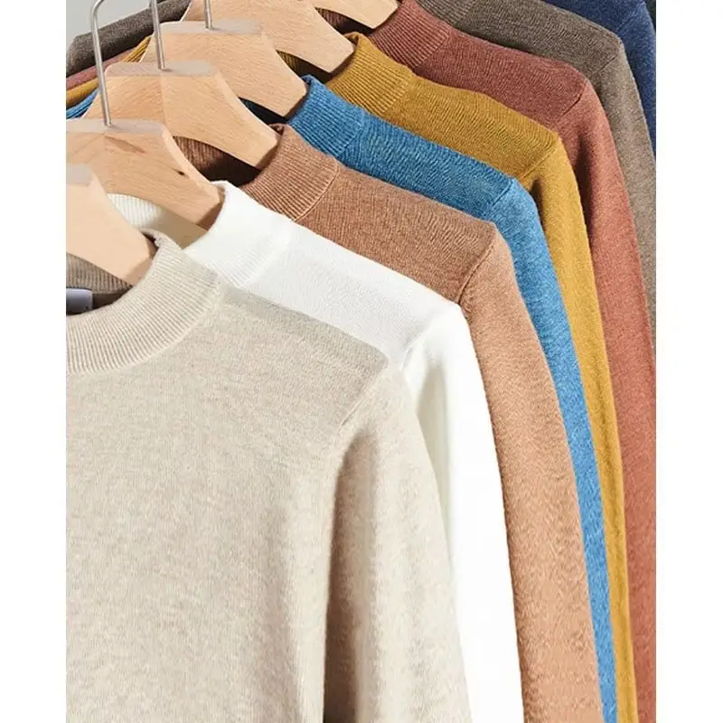 Men's Warm Turtleneck Sweater Autumn Winter Outerwear