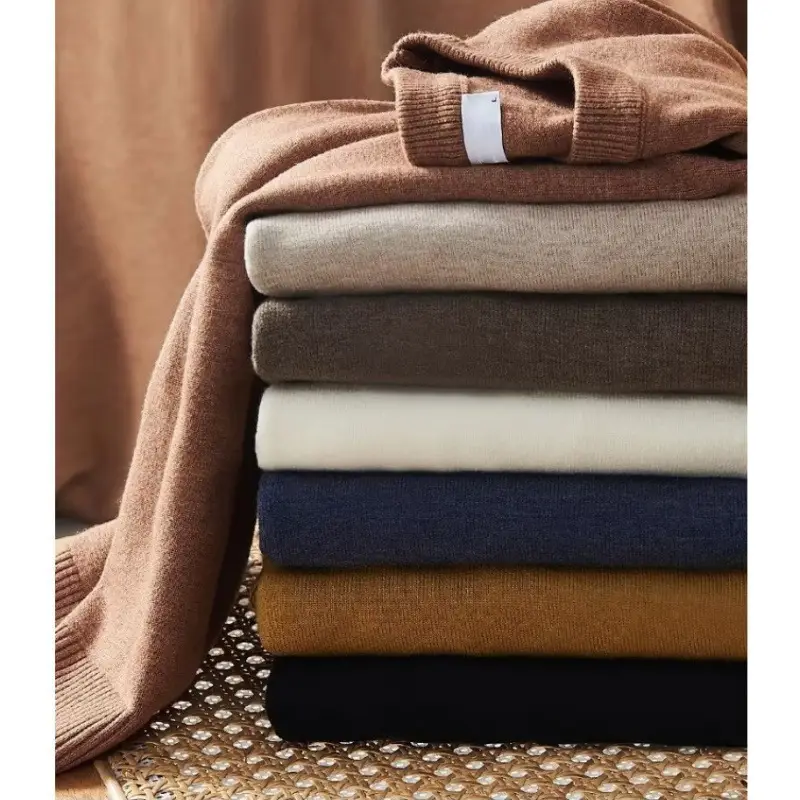 Men's Warm Turtleneck Sweater Autumn Winter Outerwear