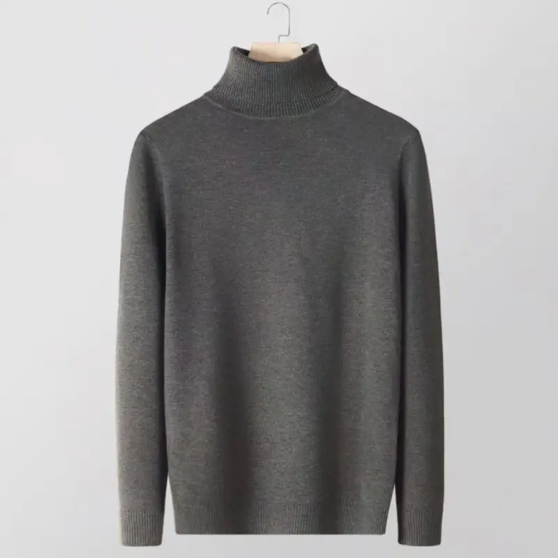 Men's Warm Turtleneck Sweater Autumn Winter Outerwear